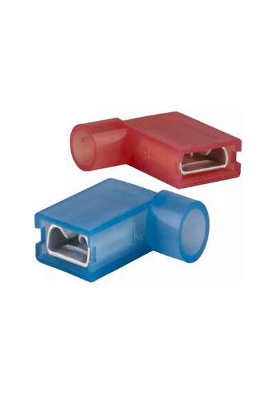 Tfdeb - 2862 1.5-2.5mm2 Tam İzoleli Polyamid Bayrak Tip Terminal Kablo Ucu Mavi 100 Adet