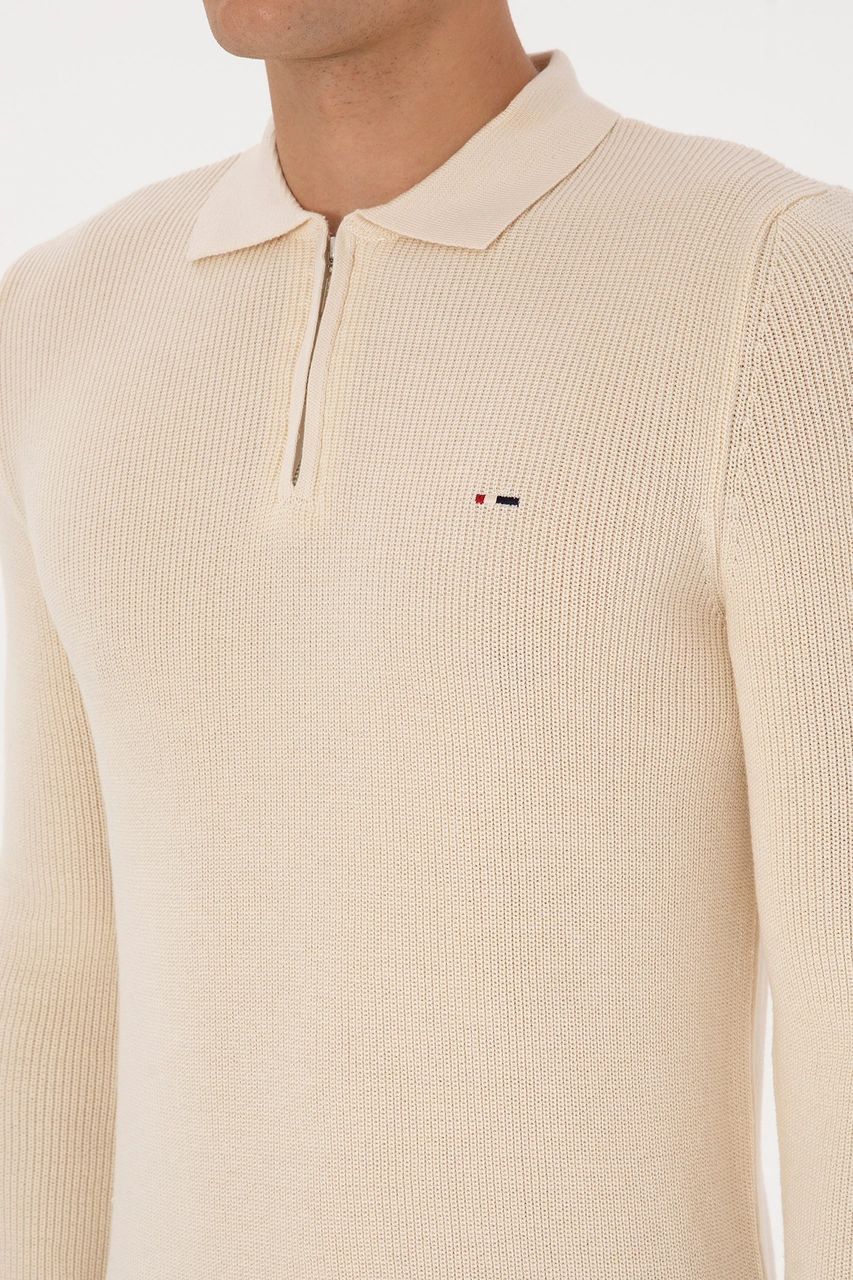 U.s. Polo Assn. Erkek Krem Kazak /triko 50313685-vr071 KREM