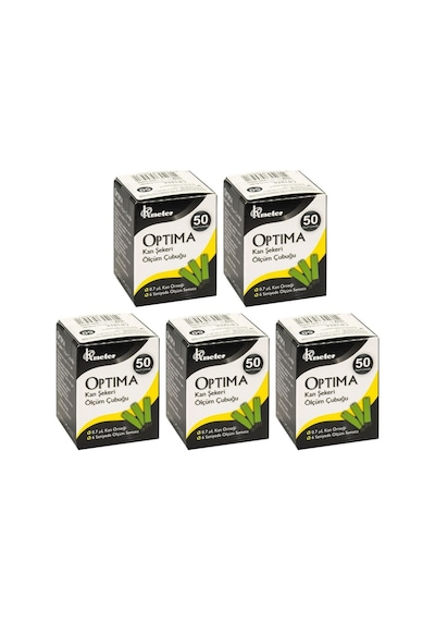 Optima Şeker Ölçüm Strip 5 x 50'li