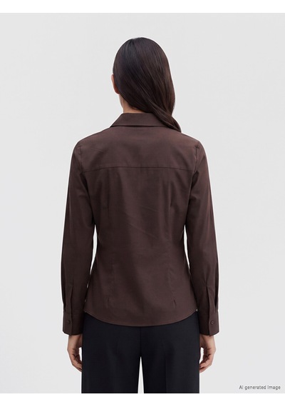 Lcw Everyday Kahverengi Regular Fit Kadın Gömlek