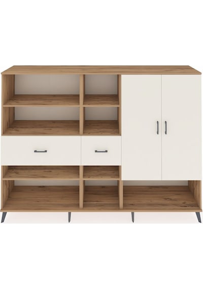 Hyperion Dolap 10 Raflı 2 Çekmeceli 2 Kapaklı 220x44x163 Çam-ayta Çam-aytaşı