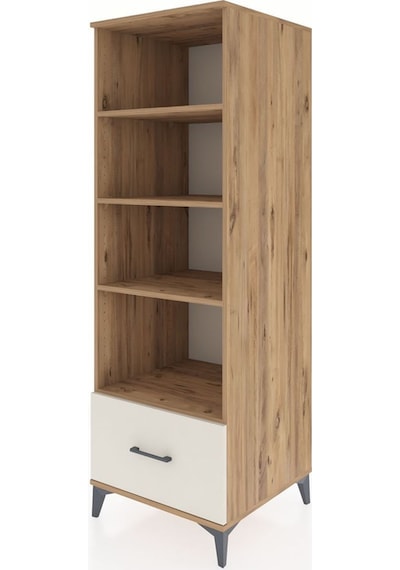 Kronos Dolap 4 Raflı Tek Çekmeceli 60x59x182 Çam-aytaşı Atlas Çam