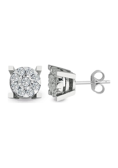 0.72 Ct. Modern Tasarım Coronet Tektaş Küpe