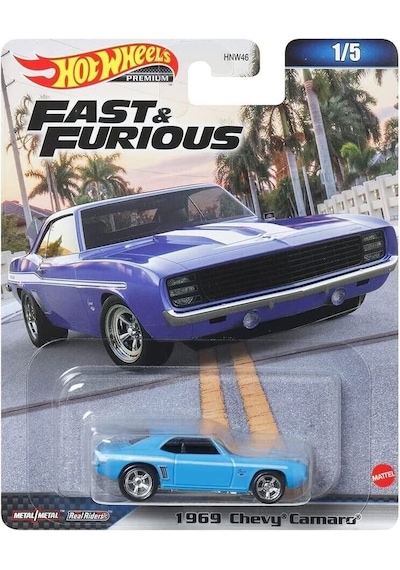 Hot Wheels Fast Furi Ous Premi Um Arabalar 1969 Chevy Camaro Hkd2