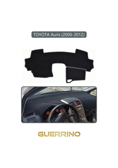 Toyota Auris 2006-2012 Torpido Koruma Halısı Gri Kenar