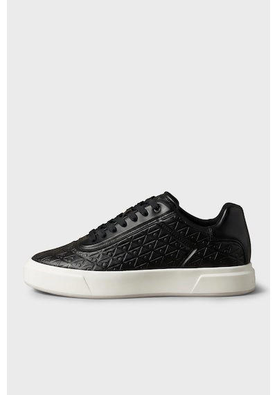 Calvin Klein Logolu Sneaker Ayakkabı Erkek Ayakkabı Hm0hm02132 00w Siyah-ekru