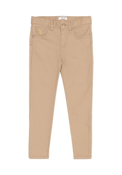 U.S. Polo Assn. Kız Çocuk Pantolon Kahverengi