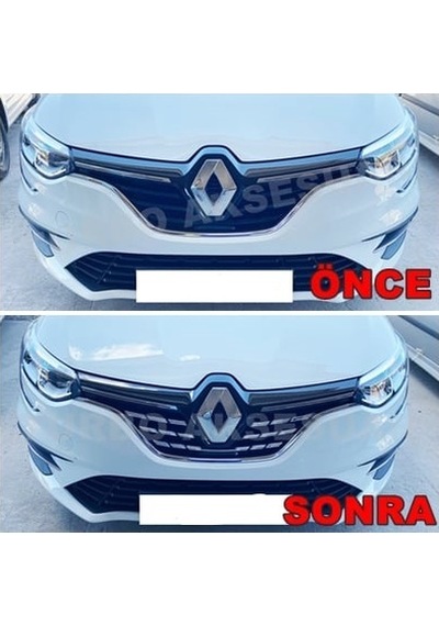 Megane 4 2021 Makyajlı Kasa Ön Panjur Krom
