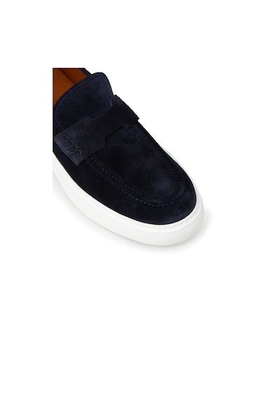 Deery Erkek Hakiki Süet Lacivert Loafer Ayakkabı - 02043mlcvp01
