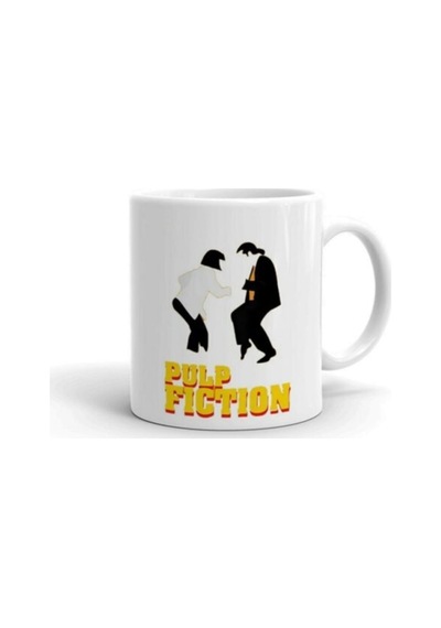 Pulp Fiction Baskılı Kupa/bardak Beyaz