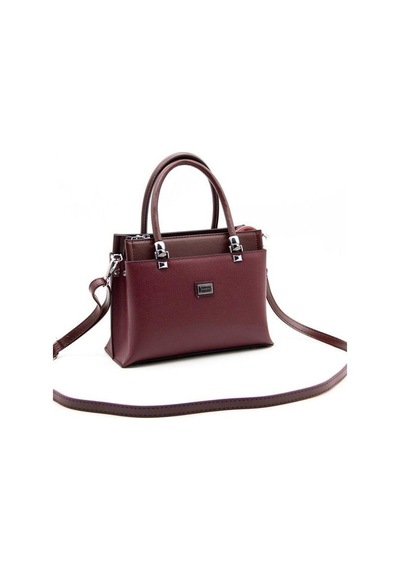 Silver Polo Sp826 Kadın El Çantası Düz Bordo-bordo