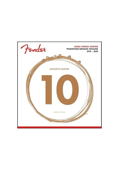 Fender 0730860402 860xl Phosphor Bronze Dura-tone Kaplamalı Akustik Gitar Teli 10-48 Extra Light Kaplamalı Set Rahat Çalım Ve Uzun Süre Değişmeyen Ton