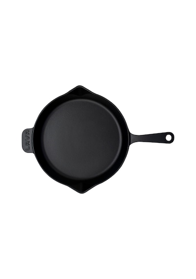 Lava Döküm Yuvarlak Kızartma Tavası Metal Kulplu Çap 34 CM