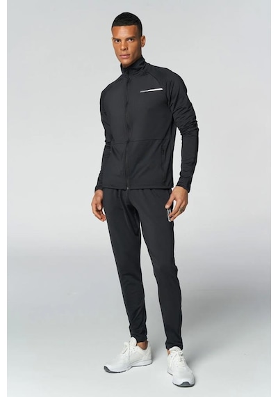 Hummel T-te Strength Training Track 921738-2001 Siyah Erkek Fermuarlı Sweatshirt 001