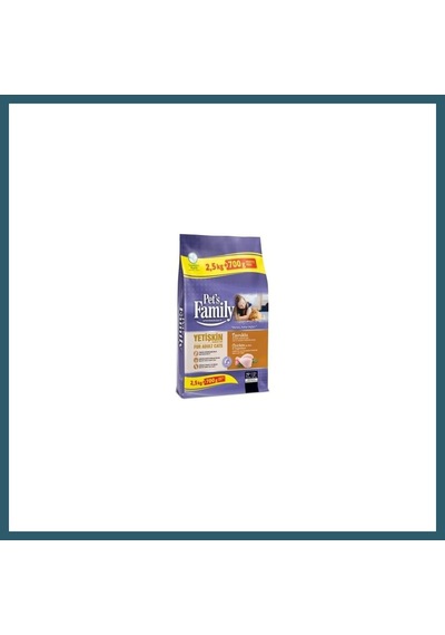 Pets Family Yetişkin Kedi Maması Tavuklu 2500+700g 1 Adet Ob