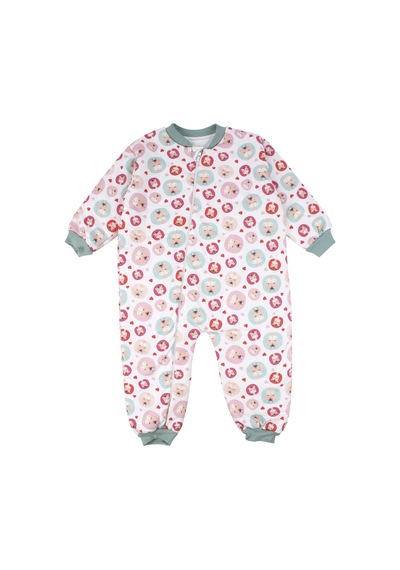 Bebegen Unisex Yeşil Biyeli Zürafa Desenli Uyku Tulumu Çok Renkli