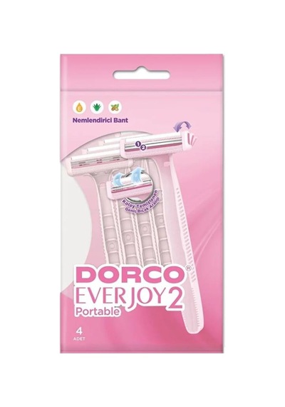 Dorco Everjoy 2 Bıçaklı Portatable 4'lü Paket 12'li Paket