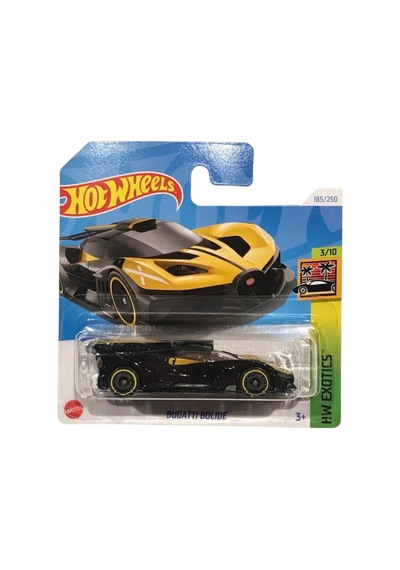 Hot Wheels Bugatti Bolide - Hw Exotics Siyah-sarı 1/64 Diecast Model Araba Çok Renkli