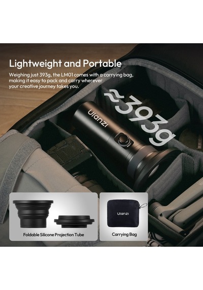 Ulanzi Lm01 Rgb Gobo 10w Taşınabilir Led Fotoğraf Ve Video Işığı - L219a