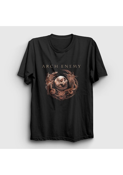 Presmono Unisex Power Arch Enemy T-shirt Siyah