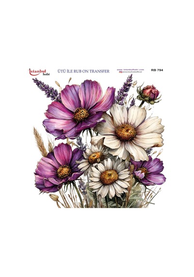 Ütü İle Rub On Transfer Kağıdı 30x30cm Rb-794