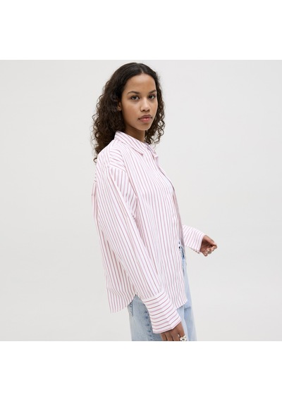 Jack & Jones Kadin Relaxed Fit Uzun Kollu Poplin Gömlek - Caro - 12270951 Morning Glory