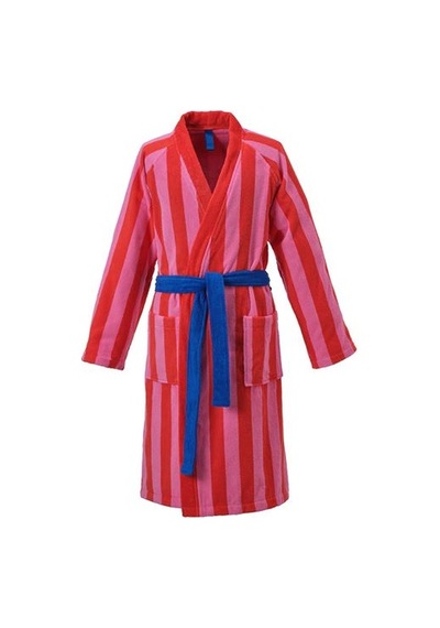 Ikea Skogssallat Bornoz, Kırmızı-pembe-çizgili, S/m