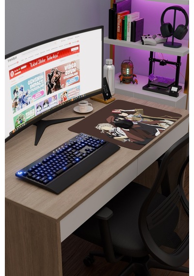 Bungou Stray Dogs Anime V1 - 48x40 Xl Gaming Kauçuk Kaymaz Taban Mouse Pad Fare Altlığı