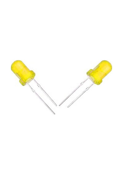 5mm Sarı Mantar Led Diyot Yüksek Parlaklık - 10 Adet Paket