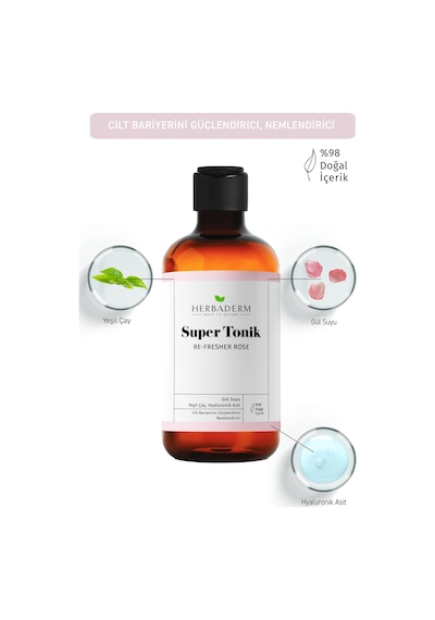 Herbaderm Re Fresher Rose Bariyer Güçlendirici Super Tonik 250 Ml