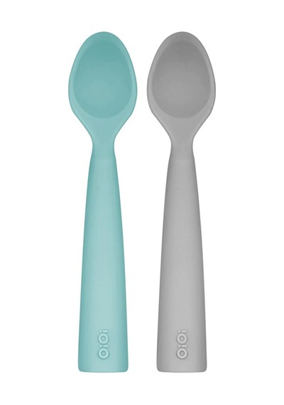 Mama Kaşığı Nam Nam 2'li - Aqua Green / Powder Grey 2 Adet
