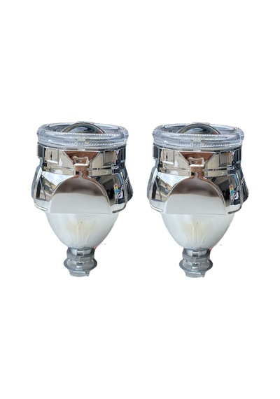 2.5 İnç Kare Angellı Bi-xenon Mercek Beyaz Angel + Rgb Şeytan Göz