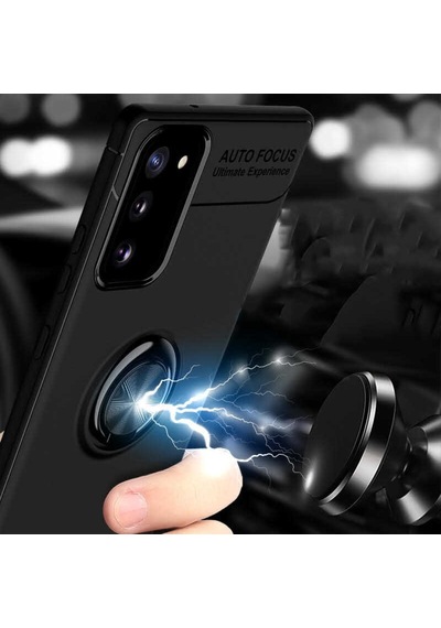 Samsung Uyumlu Galaxy Note 20 Kılıf Yüzüklü Magnetli Ravel Case