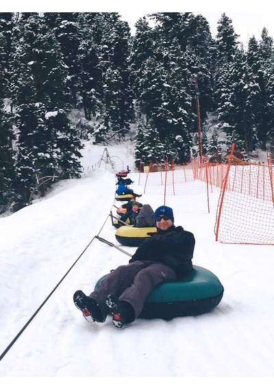 Electroll Şişme Kar Kızağı Snow Tube Tutma Kulplu Renkli Desenli