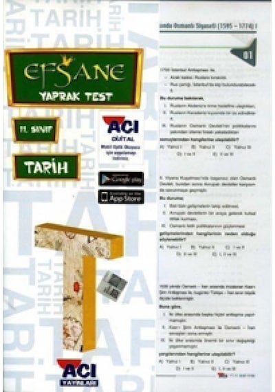 11. Sınıf Tarih Yaprak Test