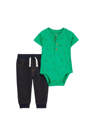 Carter's Erkek Bebek Body Pantolon Set 1q429410 Karışık Renkli 001