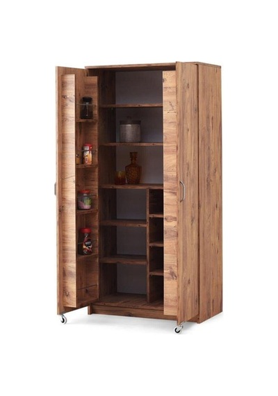 Ekonomik 2 Kapılı Mutfak Kiler Erzak Dolabı 86X50X180 (531811051)