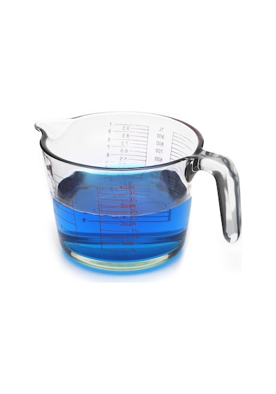 Kulplu Cam Beher 1000 Ml - Cam Ölçü Kabı - Multi Ölçekli