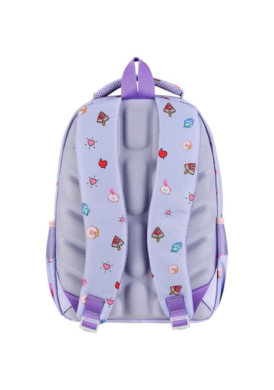 My Melody Baskılı Ortopedik Su Geçirmez Okul Çantası Termal Beslenme Ve Kalemlik Seti Mor