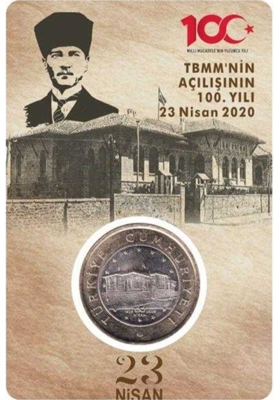 Meclis Hatıra Para Çil Özel Kapama Içinde Çil