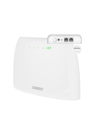 Everest Ewr-4g03 4g Lte Wi-fi Router Sım Kart Girişli 300 Mbps 2.4ghz Wan/lan Portlu Kablosuz Yönlendirici