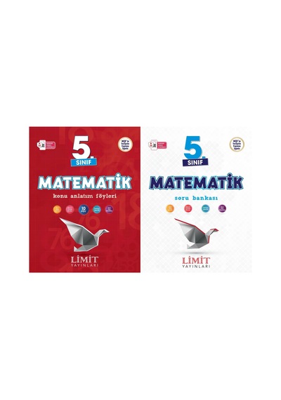 Limit 2025 5. Sınıf Matematik Konu Anlatım + Soru Bankası Seti 2 Kitap Güncel Müfredat