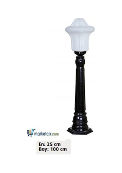 100X25 Plastik Badem Fenerli Park Bahçe Aydınlatma Çim Direği (547643240)