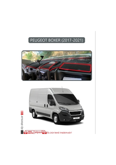 Peugeot Boxer 2017 - 2021torpido Koruma Halısı Gri Kenar
