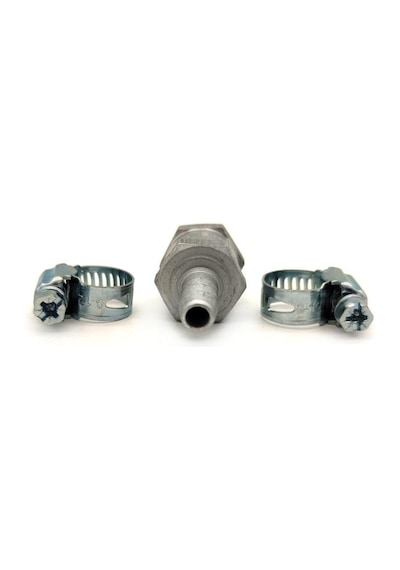 Mazot Benzin Yakıt Çekvalf 8mm ve 2 Adet Hortum Kelepçesi