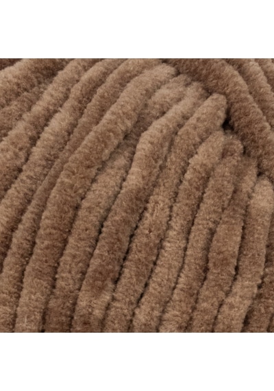 Kadife Örgü İpi 50gr %100 Polyester Yumuşak Pofuduk Orta Kahverengi
