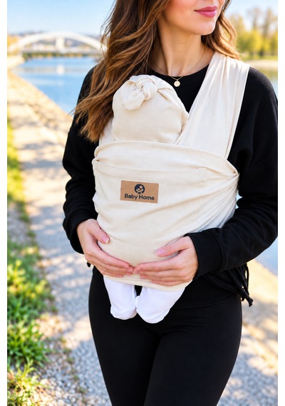 Baby Home Maren Anakucağı Cepli Bebek Taşıma Şalı, Bebek Askısı Sling