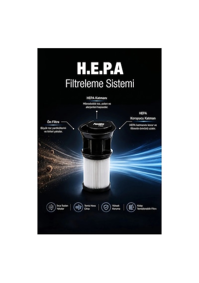 Fantom Provac P 5000 Cyclone Dikey Süpürge