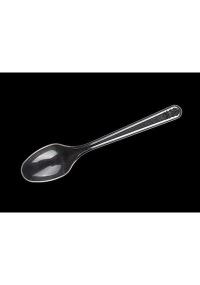Lüks Şeffaf Plastik Kaşık Pk 100 Lü Takribi En 4.2 Cm Boy  17.