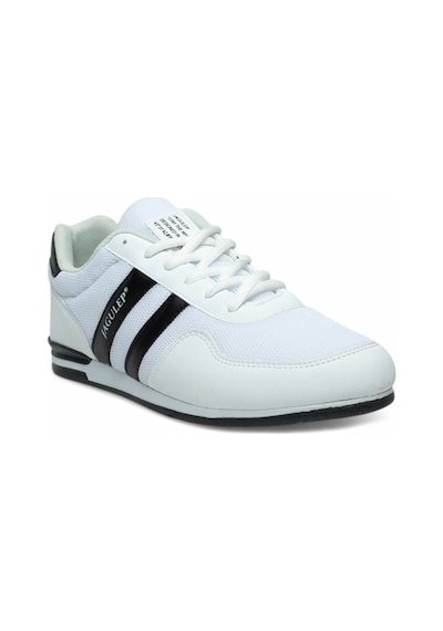 Nesilshoes Jagulep 2202 Beyaz Siyah Anorak Erkek Spor Beyaz - Siyah